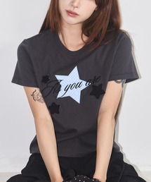 ASUR/スターパッチクロップTシャツ