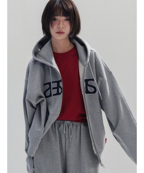 ANNEHEARTS(アンハーツ)の「Heart Logo Hooded Zip-up_MELANGE(パーカー・レディース・その他・SMALL/MEDIUM)」の1枚目の写真