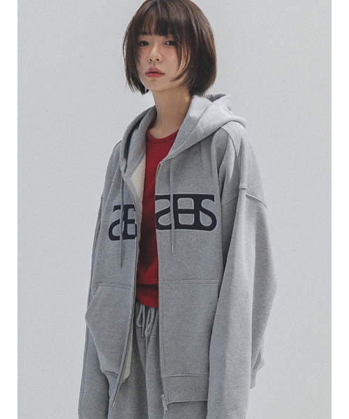 ANNEHEARTS(アンハーツ)の「Heart Logo Hooded Zip-up_MELANGE(パーカー・レディース・その他・SMALL/MEDIUM)」の3枚目の写真