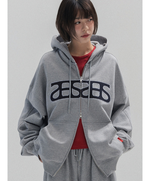 ANNEHEARTS(アンハーツ)の「Heart Logo Hooded Zip-up_MELANGE(パーカー・レディース・その他・SMALL/MEDIUM)」の4枚目の写真