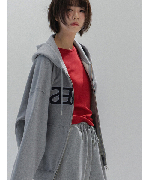 ANNEHEARTS(アンハーツ)の「Heart Logo Hooded Zip-up_MELANGE(パーカー・レディース・その他・SMALL/MEDIUM)」の5枚目の写真
