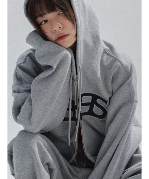ANNEHEARTS(アンハーツ)の「Heart Logo Hooded Zip-up_MELANGE(パーカー・レディース・その他・SMALL/MEDIUM)」の6枚目の写真