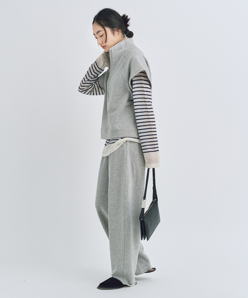 CALMER(カルメール)の「《追加》SWEAT PANTS / スウェットパンツ(スウェットパンツ・レディース・ホワイト/グレー・2/1)」の9枚目の写真