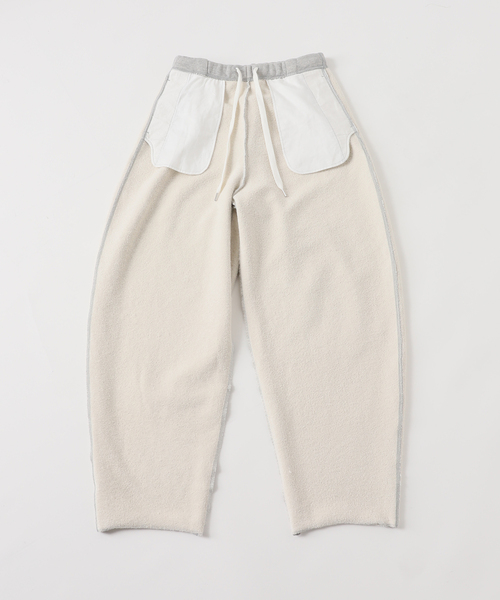 CALMER(カルメール)の「《追加》SWEAT PANTS / スウェットパンツ(スウェットパンツ・レディース・ホワイト/グレー・2/1)」の4枚目の写真
