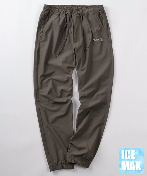 OUTDOOR PRODUCTS(アウトドアプロダクツ)の「【78】【OUTDOOR PRODUCTS/アウトドアプロダクツ】ワンポイントロゴ ナイロントリコット イージー ジョガーパンツ/2WAYストレッチ/接触冷感/UVカット(その他パンツ・メンズ・ブラック/カーキ/ベージュ/ネイビー・M/L/XL)」の4枚目の写真