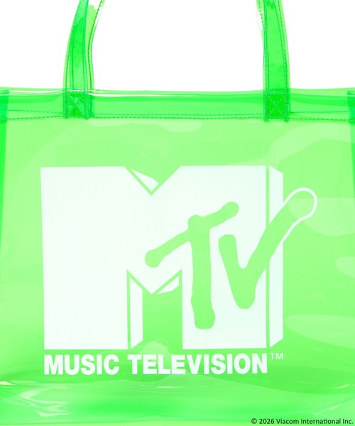 LOWRYS FARM(ローリーズファーム)の「MTVロゴPVCバッグ 668998(トートバッグ・キッズ・グリーン系その他/ピンク系その他/オフホワイト・FREE)」の6枚目の写真