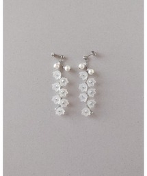 【推しに愛されるアクセサリー】(MA)ゆらゆらすずらんの上品ピアス(シルバー/サージカルステンレス)(MA)