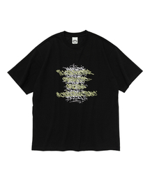 アーバングラフィティレタリング半袖Tシャツ(ブラック)
