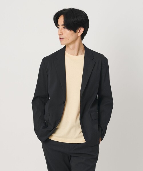 BEAUTY&YOUTH UNITED ARROWS(ビューティーアンドユースユナイテッドアローズ)の「MIXTURE ナイロン コンフォート ジャケット ヨコストレッチ 撥水機能 ウォッシャブル セットアップ対応(テーラードジャケット・メンズ・ダークグレー/ブラック/ネイビー・S/M/XL/L)」の6枚目の写真