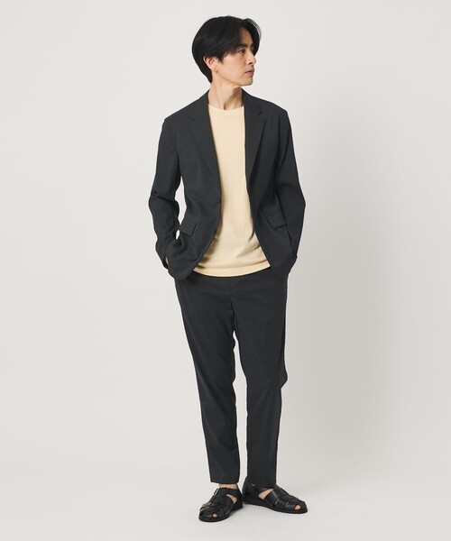 BEAUTY&YOUTH UNITED ARROWS(ビューティーアンドユースユナイテッドアローズ)の「MIXTURE ナイロン コンフォート ジャケット ヨコストレッチ 撥水機能 ウォッシャブル セットアップ対応(テーラードジャケット・メンズ・ダークグレー/ブラック/ネイビー・S/M/XL/L)」の7枚目の写真