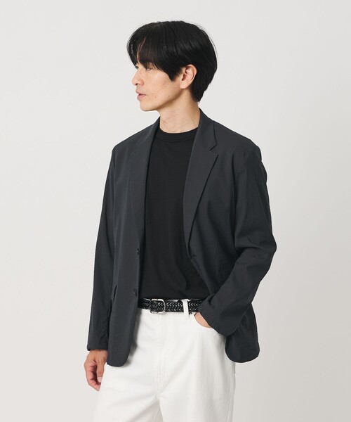 BEAUTY&YOUTH UNITED ARROWS(ビューティーアンドユースユナイテッドアローズ)の「MIXTURE ナイロン コンフォート ジャケット ヨコストレッチ 撥水機能 ウォッシャブル セットアップ対応(テーラードジャケット・メンズ・ダークグレー/ブラック/ネイビー・S/M/XL/L)」の8枚目の写真