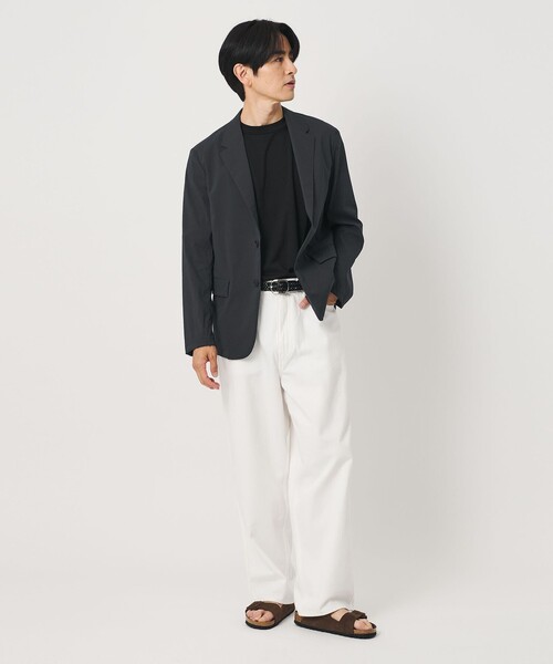 BEAUTY&YOUTH UNITED ARROWS(ビューティーアンドユースユナイテッドアローズ)の「MIXTURE ナイロン コンフォート ジャケット ヨコストレッチ 撥水機能 ウォッシャブル セットアップ対応(テーラードジャケット・メンズ・ダークグレー/ブラック/ネイビー・S/M/XL/L)」の11枚目の写真