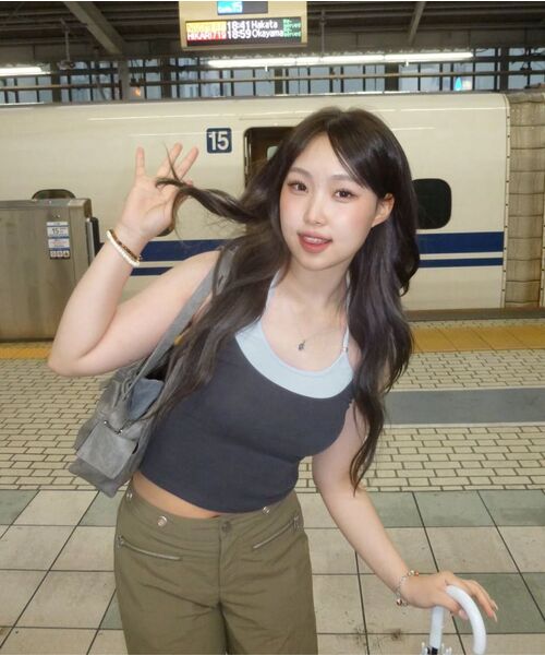 Midnight Move(ミッドナイトムーブ)の「combi top (navy)(Tシャツ/カットソー・レディース・その他・FREE)」の6枚目の写真