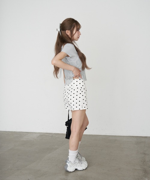 RAY CASSIN（レイカズン）の「【ドット / スタッズ】ペチマイクロショートパンツ（その他パンツ・レディース・ブラック系その他2/ホワイト系その他2/ブラウン系その他2/グレー/ネイビー・FREE）」の17枚目の写真