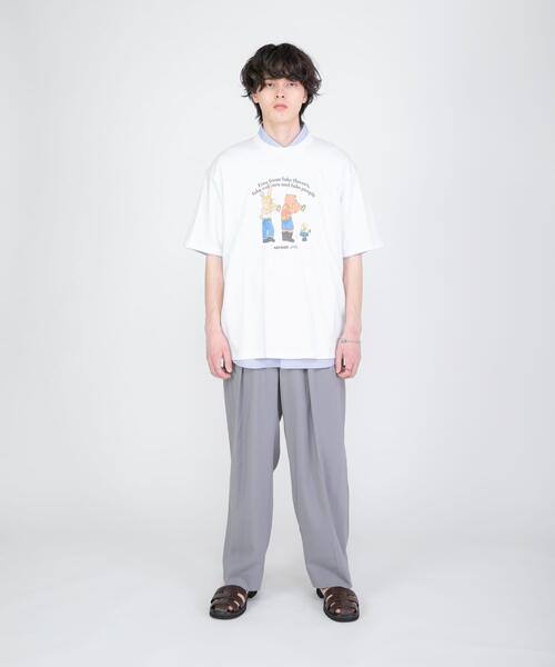 SENSE OF PLACE by URBAN RESEARCH（センスオブプレイスバイアーバンリサーチ）の「『別注』OATSIDE×SENSE OF PLACE　グラフィックTシャツA（Tシャツ/カットソー・メンズ・ホワイト/チャコールグレー/グリーン・MEDIUM/LARGE）」の8枚目の写真