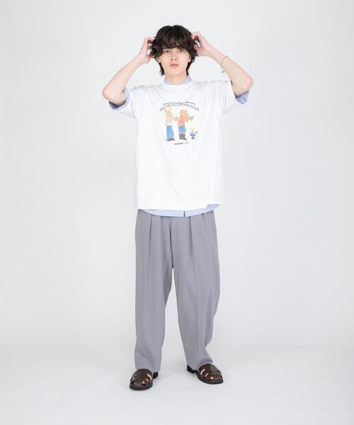 SENSE OF PLACE by URBAN RESEARCH（センスオブプレイスバイアーバンリサーチ）の「『別注』OATSIDE×SENSE OF PLACE　グラフィックTシャツA（Tシャツ/カットソー・メンズ・ホワイト/チャコールグレー/グリーン・MEDIUM/LARGE）」の9枚目の写真