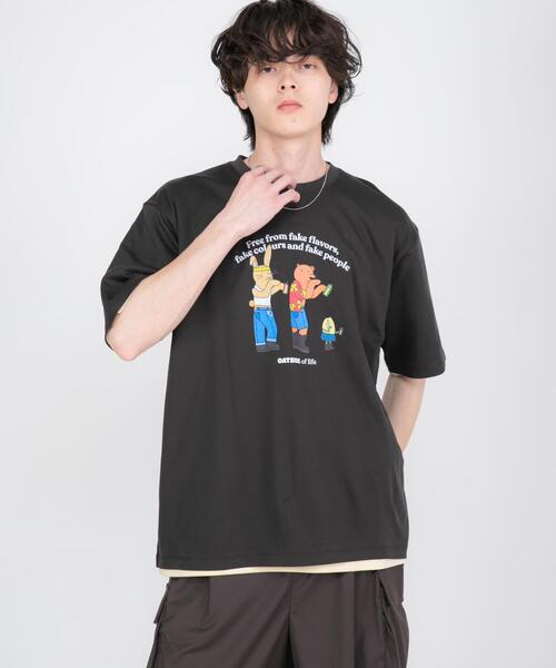 SENSE OF PLACE by URBAN RESEARCH（センスオブプレイスバイアーバンリサーチ）の「『別注』OATSIDE×SENSE OF PLACE　グラフィックTシャツA（Tシャツ/カットソー・メンズ・ホワイト/チャコールグレー/グリーン・MEDIUM/LARGE）」の13枚目の写真