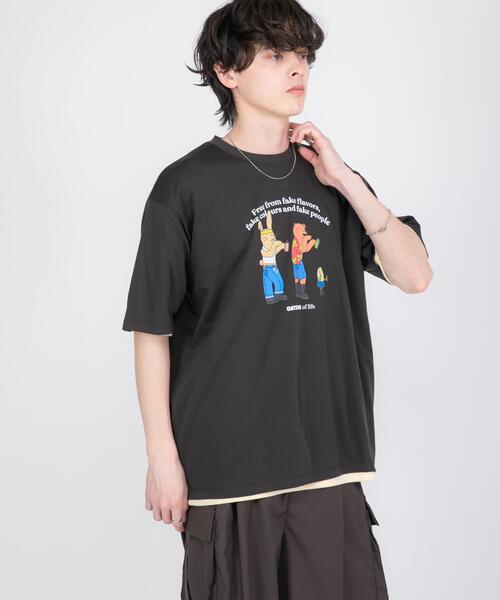 SENSE OF PLACE by URBAN RESEARCH（センスオブプレイスバイアーバンリサーチ）の「『別注』OATSIDE×SENSE OF PLACE　グラフィックTシャツA（Tシャツ/カットソー・メンズ・ホワイト/チャコールグレー/グリーン・MEDIUM/LARGE）」の15枚目の写真