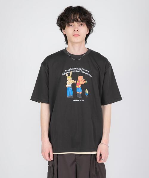 SENSE OF PLACE by URBAN RESEARCH（センスオブプレイスバイアーバンリサーチ）の「『別注』OATSIDE×SENSE OF PLACE　グラフィックTシャツA（Tシャツ/カットソー・メンズ・ホワイト/チャコールグレー/グリーン・MEDIUM/LARGE）」の17枚目の写真
