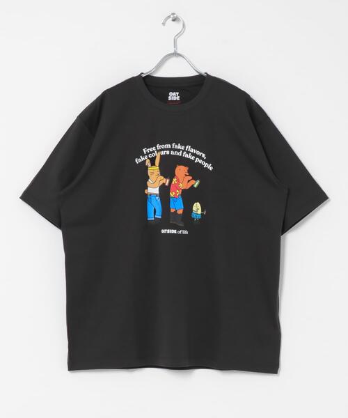 SENSE OF PLACE by URBAN RESEARCH（センスオブプレイスバイアーバンリサーチ）の「『別注』OATSIDE×SENSE OF PLACE　グラフィックTシャツA（Tシャツ/カットソー・メンズ・ホワイト/チャコールグレー/グリーン・MEDIUM/LARGE）」の20枚目の写真