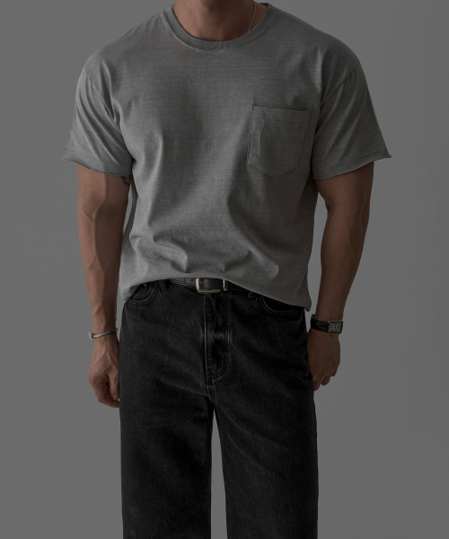 BOWLOW PRODUCT（バウロープロダクト）の「ウォッシュドカットオフクロップTシャツ[グレー]（Tシャツ/カットソー・メンズ・その他・MEDIUM/LARGE/X-LARGE）」の3枚目の写真