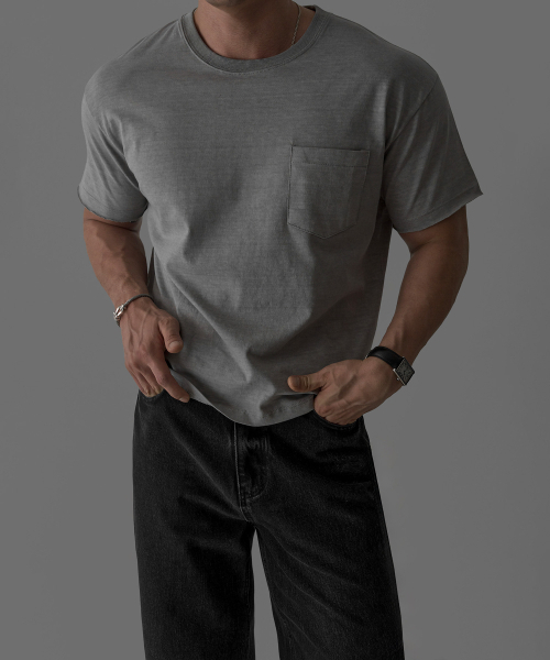 BOWLOW PRODUCT（バウロープロダクト）の「ウォッシュドカットオフクロップTシャツ[グレー]（Tシャツ/カットソー・メンズ・その他・MEDIUM/LARGE/X-LARGE）」の4枚目の写真
