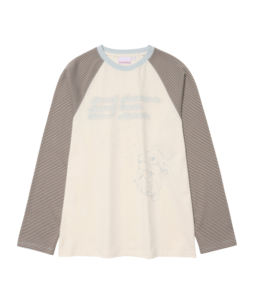 AMESWORLDWIDE(アメスワールドワイド)の「CUPID RABBIT STRIPE RAGLAN LS TEE BLUE(Tシャツ/カットソー・レディース・その他・SMALL/MEDIUM/LARGE)」の12枚目の写真