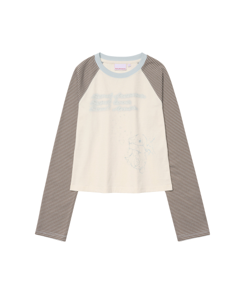 AMESWORLDWIDE(アメスワールドワイド)の「CUPID RABBIT STRIPE RAGLAN LS TEE BLUE(Tシャツ/カットソー・レディース・その他・SMALL/MEDIUM/LARGE)」の14枚目の写真