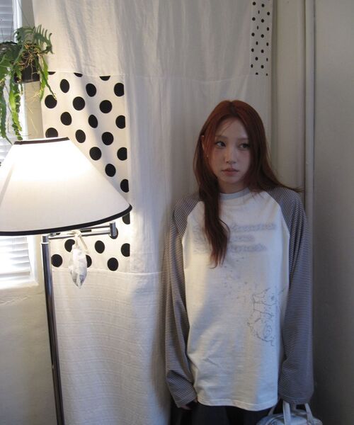 AMESWORLDWIDE(アメスワールドワイド)の「CUPID RABBIT STRIPE RAGLAN LS TEE BLUE(Tシャツ/カットソー・レディース・その他・SMALL/MEDIUM/LARGE)」の21枚目の写真