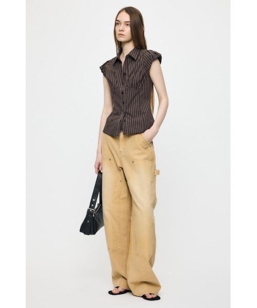MOUSSY(マウジー)の「PUFF CAP SLEEVE ブラウス(シャツ/ブラウス・レディース・ブラウン/ライトブルー/アイボリー・1/2)」の7枚目の写真