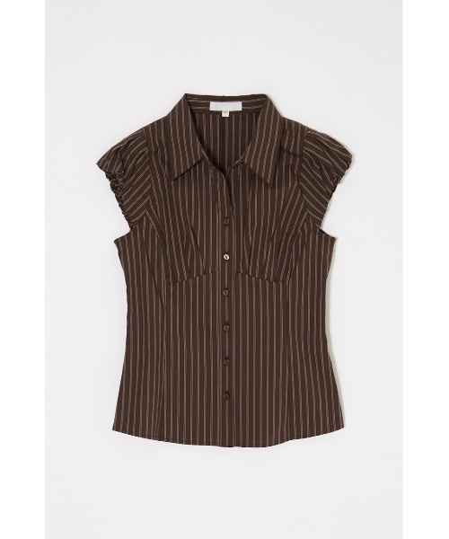 MOUSSY(マウジー)の「PUFF CAP SLEEVE ブラウス(シャツ/ブラウス・レディース・ブラウン/ライトブルー/アイボリー・1/2)」の10枚目の写真
