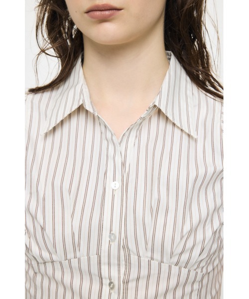 MOUSSY(マウジー)の「PUFF CAP SLEEVE ブラウス(シャツ/ブラウス・レディース・ブラウン/ライトブルー/アイボリー・1/2)」の19枚目の写真