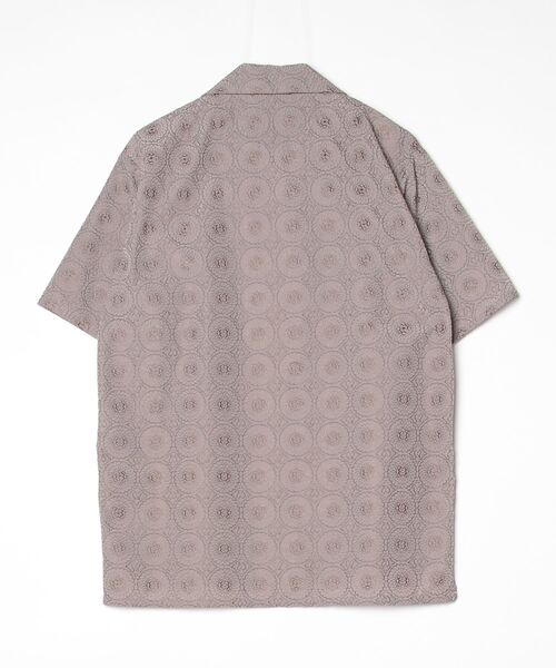 ETHOSENS(エトセンス)の「【ETHOSENS/エトセンス】Embroidly SS shirt(シャツ/ブラウス・メンズ・ブラック・1)」の2枚目の写真