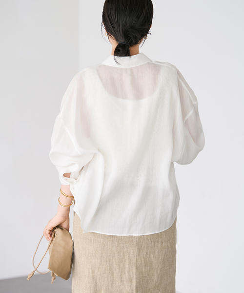plage(プラージュ)の「《追加》RAMIE LYOCELL CROPPED シャツ 3(シャツ/ブラウス・レディース・ピンク・FREE)」の15枚目の写真