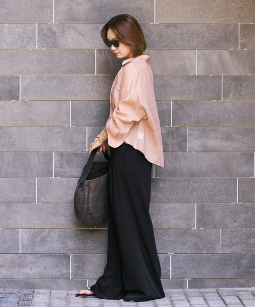 plage(プラージュ)の「《追加》RAMIE LYOCELL CROPPED シャツ 3(シャツ/ブラウス・レディース・ピンク・FREE)」の16枚目の写真