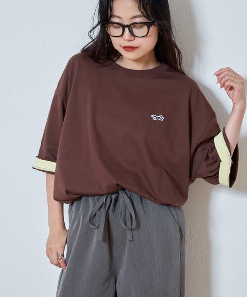 PENNEYS(ぺニーズ)の「【PENNEYS/ペニーズ】別注THE FOX配色裏メッシュTEE(Tシャツ/カットソー・レディース・ホワイト/ブラウン/ホワイト系その他/ネイビー・MEDIUM/LARGE)」の18枚目の写真