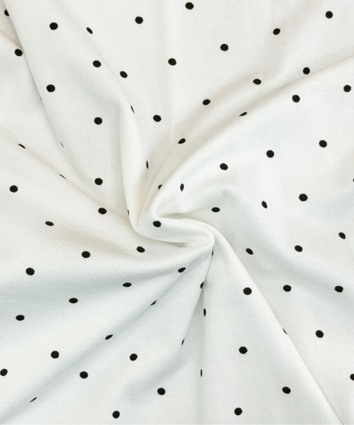 ALLuRing ChaRm(アリュリングチャーム)の「French Sleeve Dot Lace T-Shirt / フレンチスリーブ ドットレースTシャツ(Tシャツ/カットソー・レディース・ホワイト・FREE)」の12枚目の写真