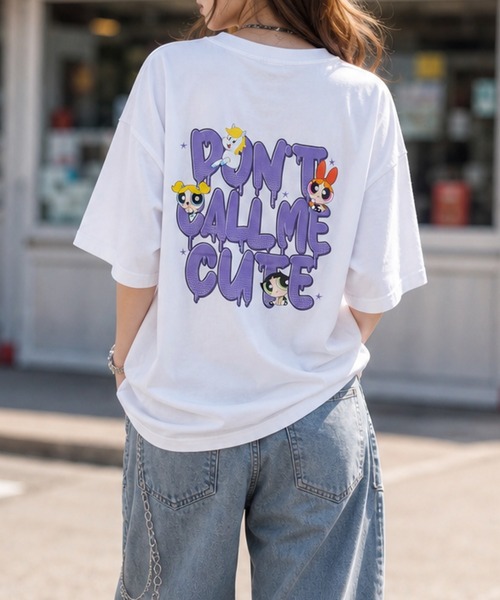 JOHN'S CLOSET(ジョンズクローゼット)の「【s】〔THE POWERPUFF GIRLS / パワパフガールズ〕アソートデザインインクジェットプリントTシャツ(Tシャツ/カットソー・レディース・ブラック系4/ホワイト系4/ホワイト系1/ホワイト系3/ホワイト系2/ブラック系2/ブラック系3/ブラック系1・LARGE/MEDIUM)」の4枚目の写真