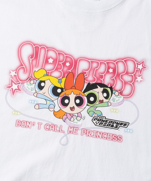 JOHN'S CLOSET(ジョンズクローゼット)の「【s】〔THE POWERPUFF GIRLS / パワパフガールズ〕アソートデザインインクジェットプリントTシャツ(Tシャツ/カットソー・レディース・ブラック系4/ホワイト系4/ホワイト系1/ホワイト系3/ホワイト系2/ブラック系2/ブラック系3/ブラック系1・LARGE/MEDIUM)」の10枚目の写真