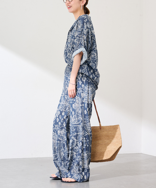 FRAMeWORK（フレームワーク）の「COUTURE D`ADAM/クチュールドアダム bandana print シャツ（シャツ/ブラウス・レディース・ネイビー・FREE）」の3枚目の写真