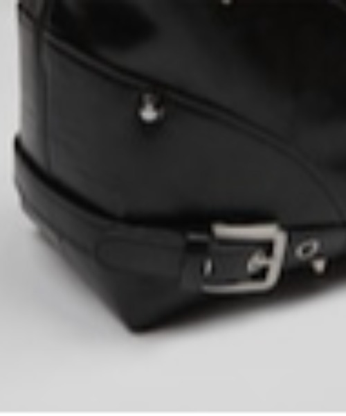 NOT KNOWING（ノットノーイング）の「Black Moto Hobo Bag（トートバッグ・レディース・ホワイト・FREE）」の5枚目の写真