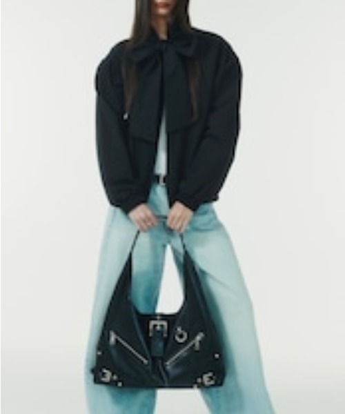 NOT KNOWING（ノットノーイング）の「Black Moto Hobo Bag（トートバッグ・レディース・ホワイト・FREE）」の14枚目の写真