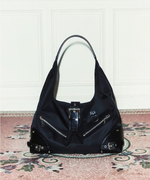 NOT KNOWING（ノットノーイング）の「Black Moto Hobo Bag（トートバッグ・レディース・ホワイト・FREE）」の20枚目の写真