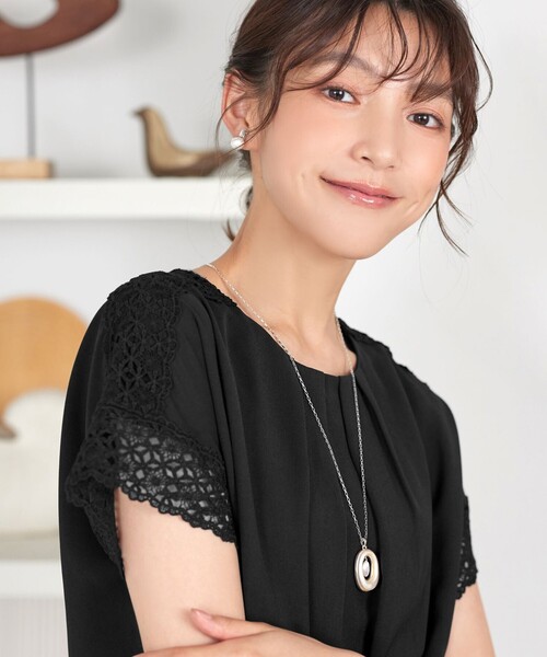 Tiaclasse(ティアクラッセ)の「ケミカルレースチュニック(Tシャツ/カットソー・レディース・ミント/ネイビー/ブラック・L/M/S)」の19枚目の写真
