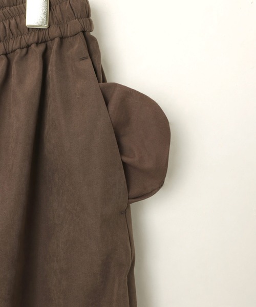 andme(アンドミー)の「ギャザーイージーワイドパンツ(その他パンツ・レディース・ブラウン/ブラック/キナリ・M/L)」の5枚目の写真