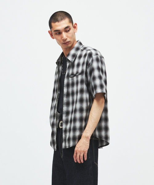 JOURNAL STANDARD(ジャーナルスタンダード)の「スペック チェック ボイル ジップ シャツ(シャツ/ブラウス・メンズ・ベージュ/ブラック/ブラウン/ブルー系その他・LARGE/MEDIUM)」の21枚目の写真
