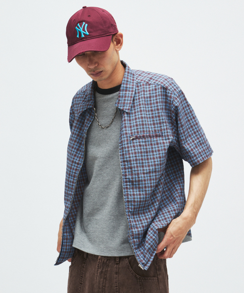 JOURNAL STANDARD(ジャーナルスタンダード)の「スペック チェック ボイル ジップ シャツ(シャツ/ブラウス・メンズ・ベージュ/ブラック/ブラウン/ブルー系その他・LARGE/MEDIUM)」の6枚目の写真