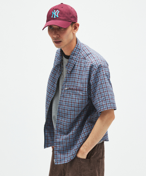 JOURNAL STANDARD(ジャーナルスタンダード)の「スペック チェック ボイル ジップ シャツ(シャツ/ブラウス・メンズ・ベージュ/ブラック/ブラウン/ブルー系その他・LARGE/MEDIUM)」の8枚目の写真