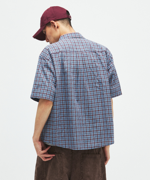 JOURNAL STANDARD(ジャーナルスタンダード)の「スペック チェック ボイル ジップ シャツ(シャツ/ブラウス・メンズ・ベージュ/ブラック/ブラウン/ブルー系その他・LARGE/MEDIUM)」の9枚目の写真