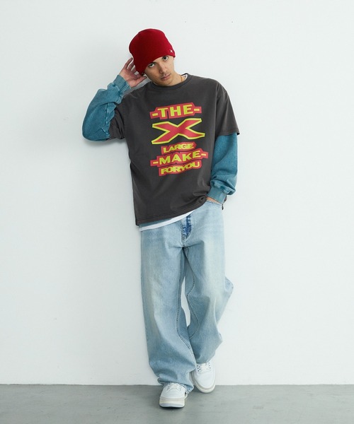 XLARGE（エクストララージ）の「MAKE 4U S/S TEE（Tシャツ/カットソー・メンズ・ブラウン/チャコール/オフホワイト・S/XL/L/M）」の13枚目の写真